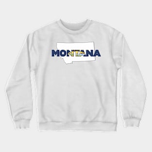 Montana Colored State Letters Crewneck Sweatshirt